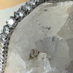 Classic Silver Tennis Bracelet with Clear Stones